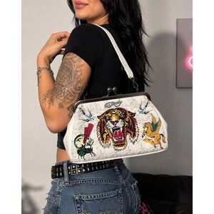 Ed Hardy | Bags | Ed Hardy Y2k Mcbling Rhinestone Dead Or Alive
